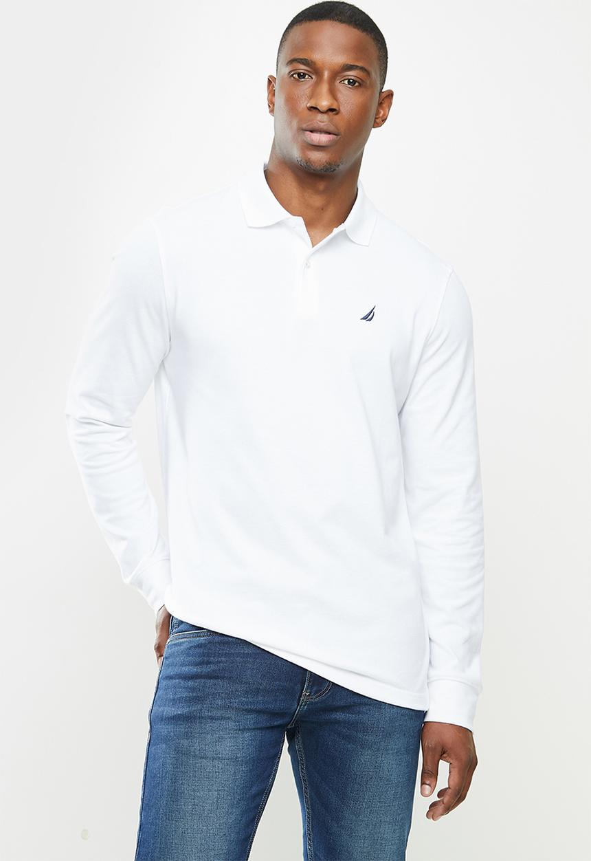 Nautica - Cotton pique polo - white