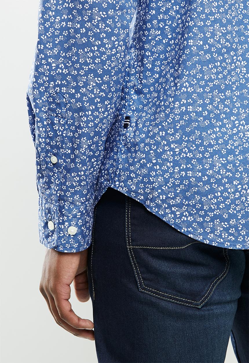 Nautica - Poplin print - blue 