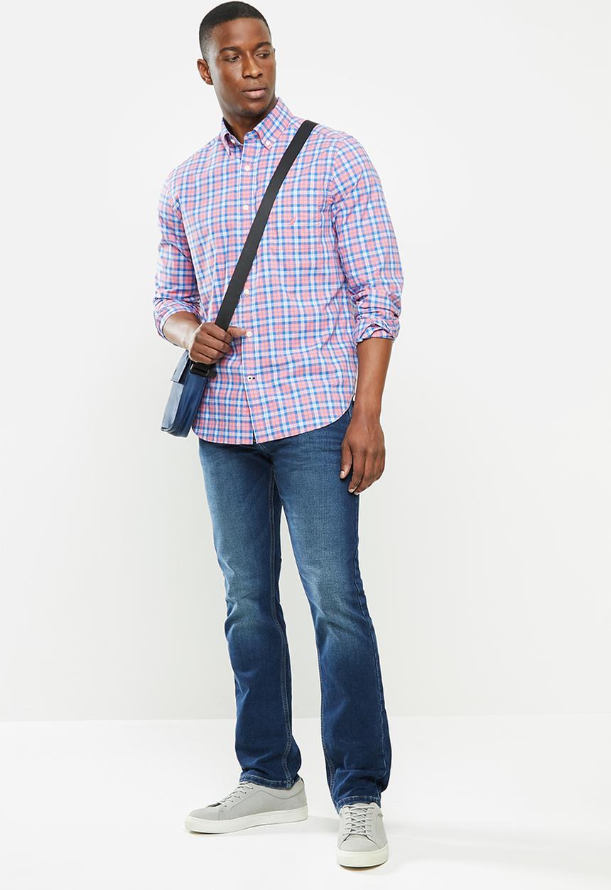 Nautica - Dark stone knit denim - blue