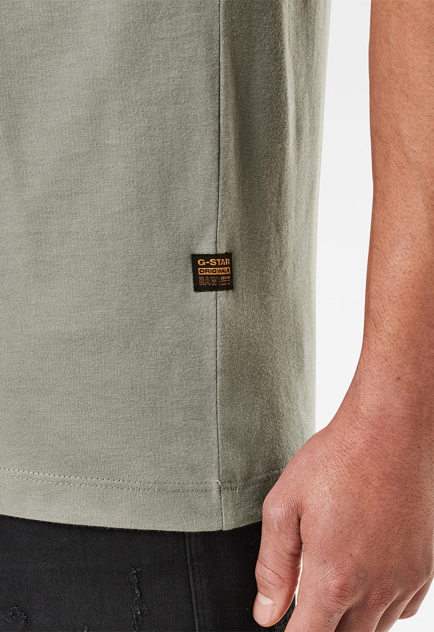 G-STAR - Base-s v-neck short sleeve tee - charcoal