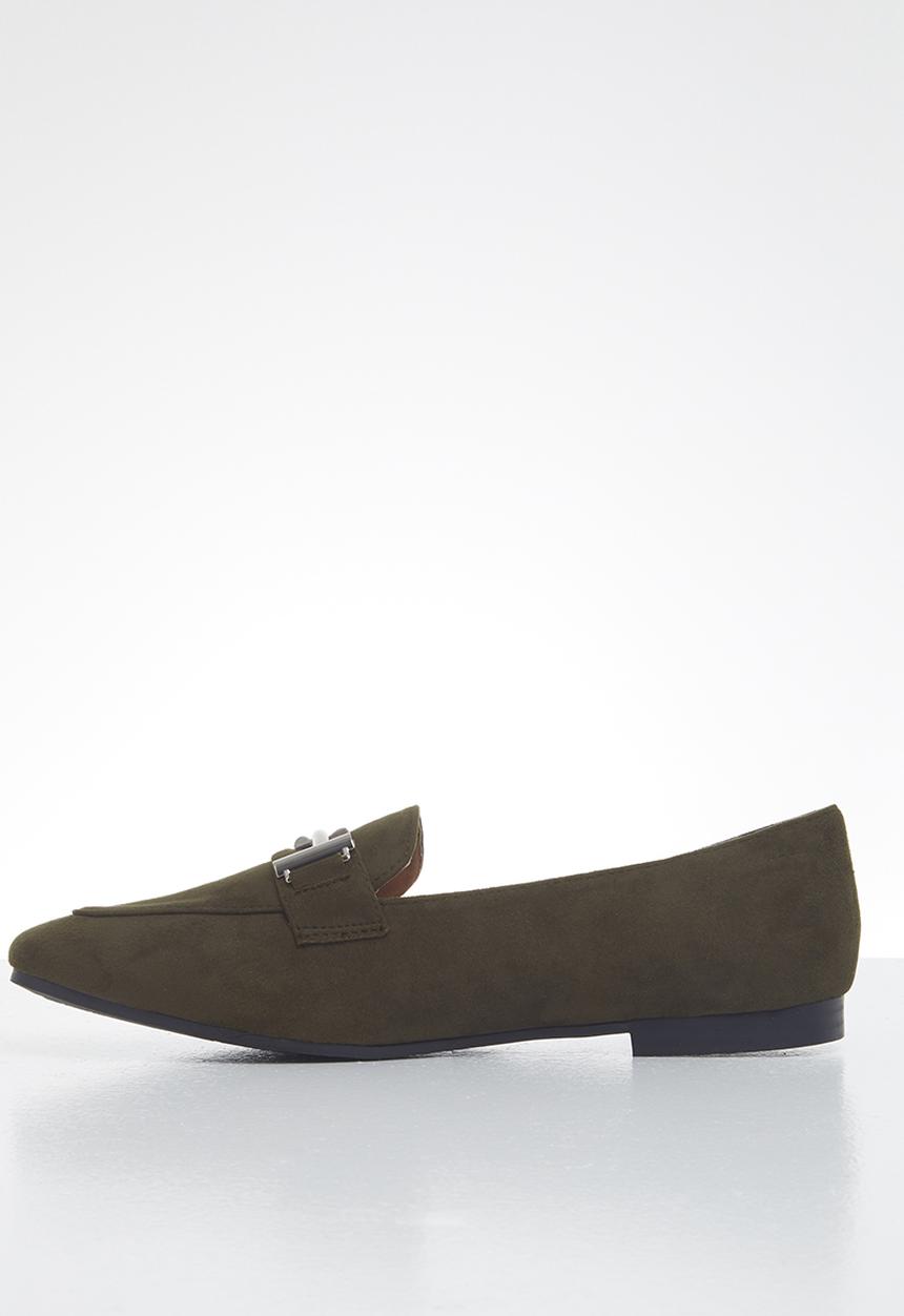 POLO - Camila T-bar loafer - dark olive 