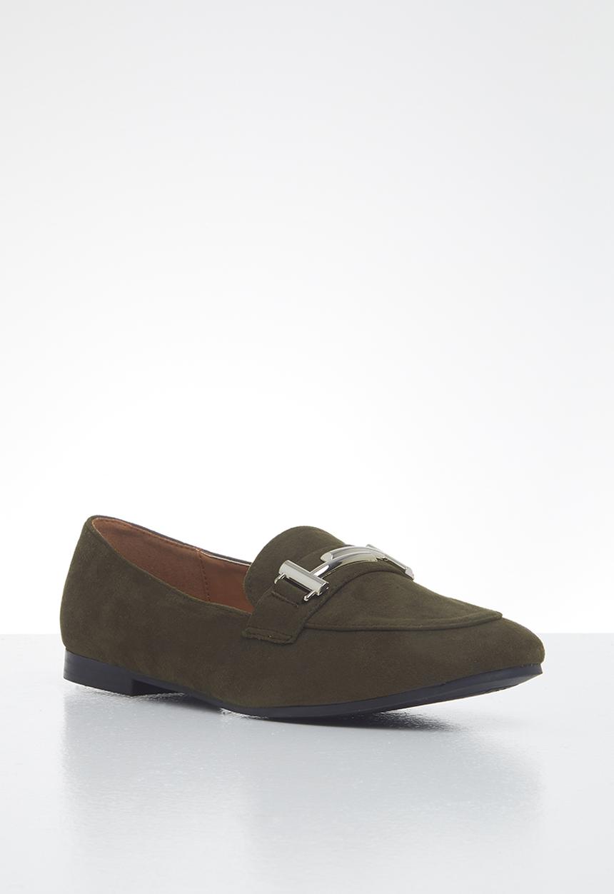 POLO - Camila T-bar loafer - dark olive 