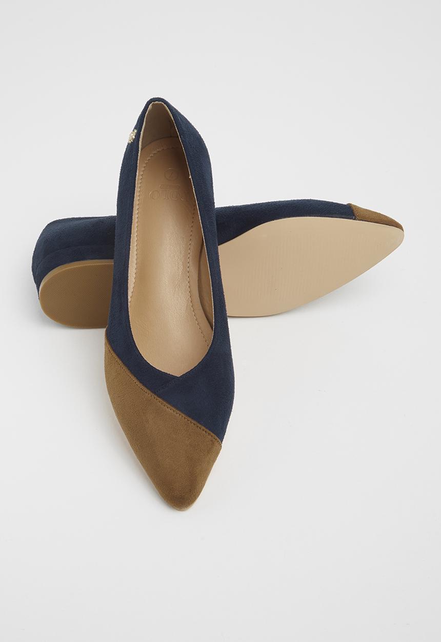 POLO - Bria multi pump - navy & tan 