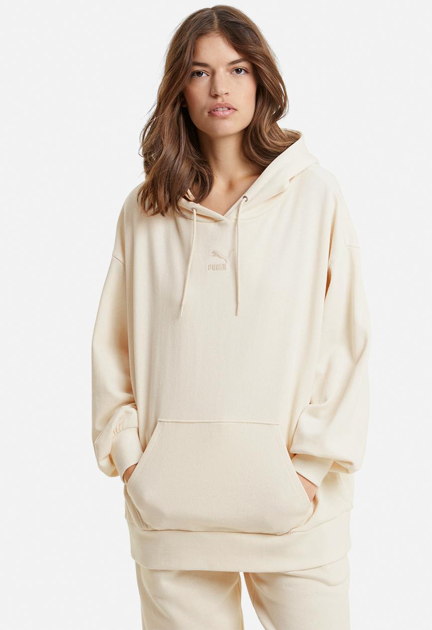 PUMA - Classic oversized hoodie - off white