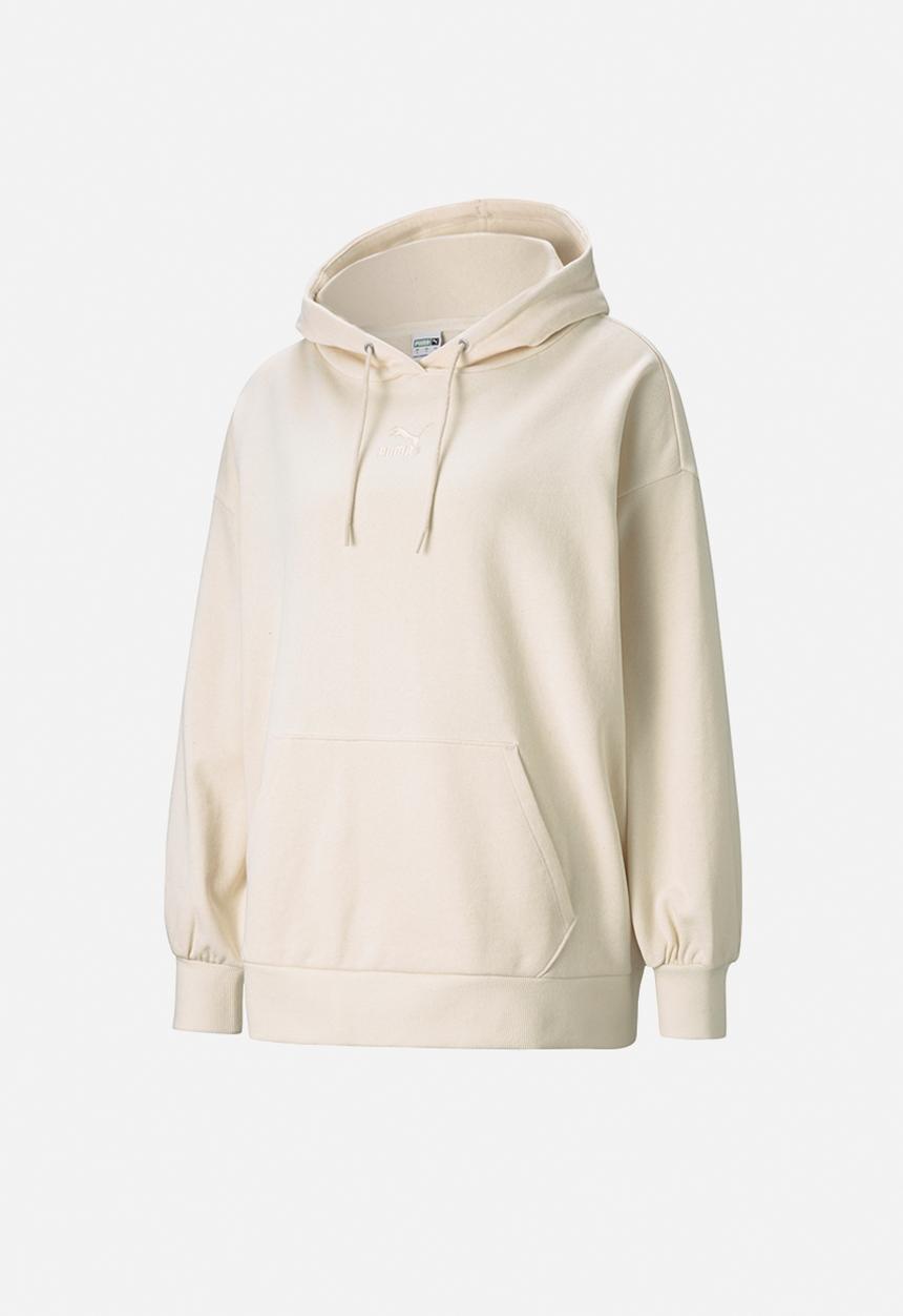 PUMA - Classic oversized hoodie - off white
