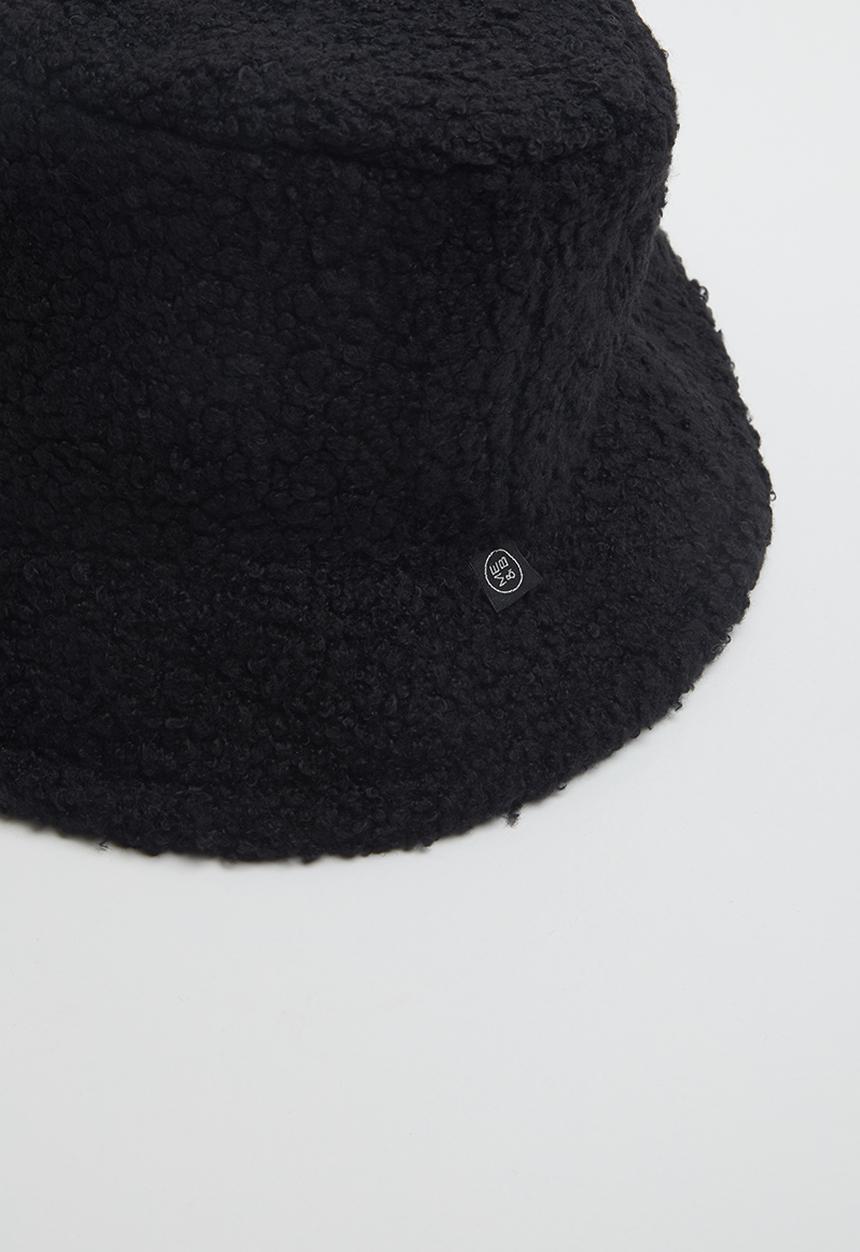 Me&B - Sherpa fleece bucket hat - black