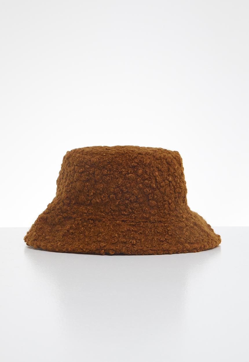 Me&B - Sherpa fleece bucket hat - rust