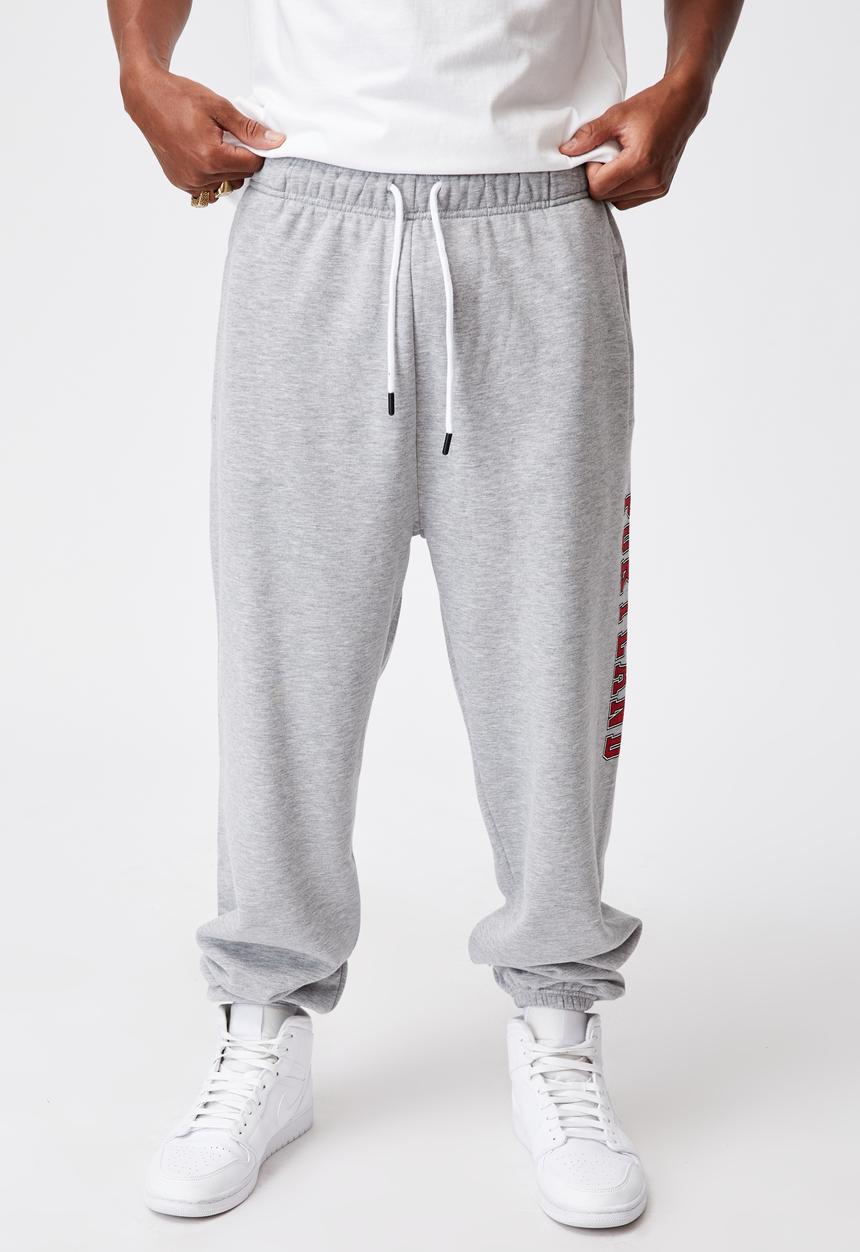 Factorie - Relaxed graphic trackpant - grey