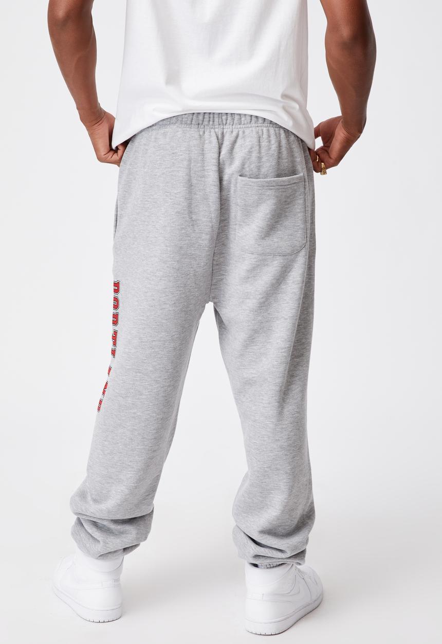 Factorie - Relaxed graphic trackpant - grey