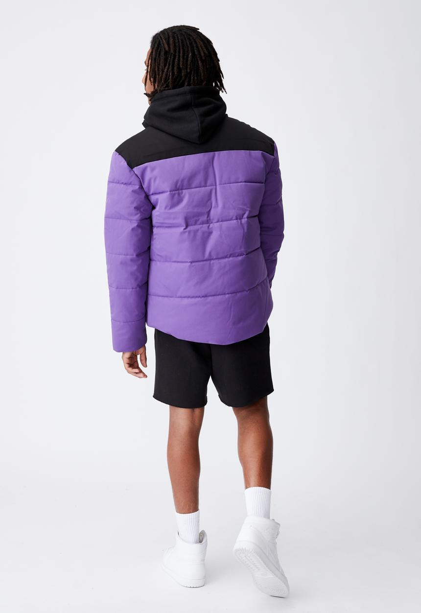 Factorie - Puffer jacket - purple & black