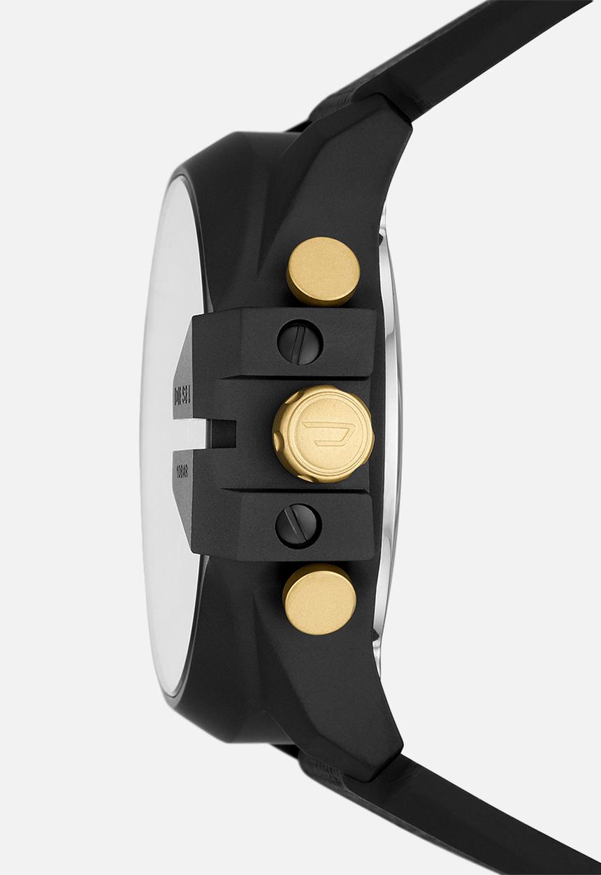 Diesel  - Mega chief silicone watch - black
