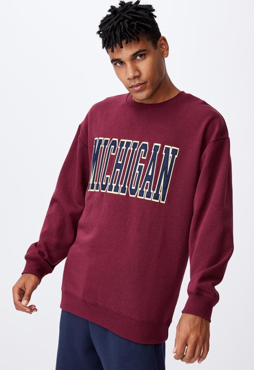 Factorie - Elite oversized crew - merlot