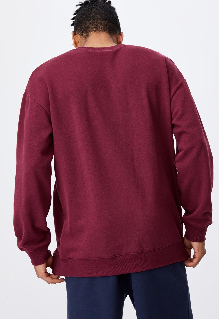 Factorie - Elite oversized crew - merlot
