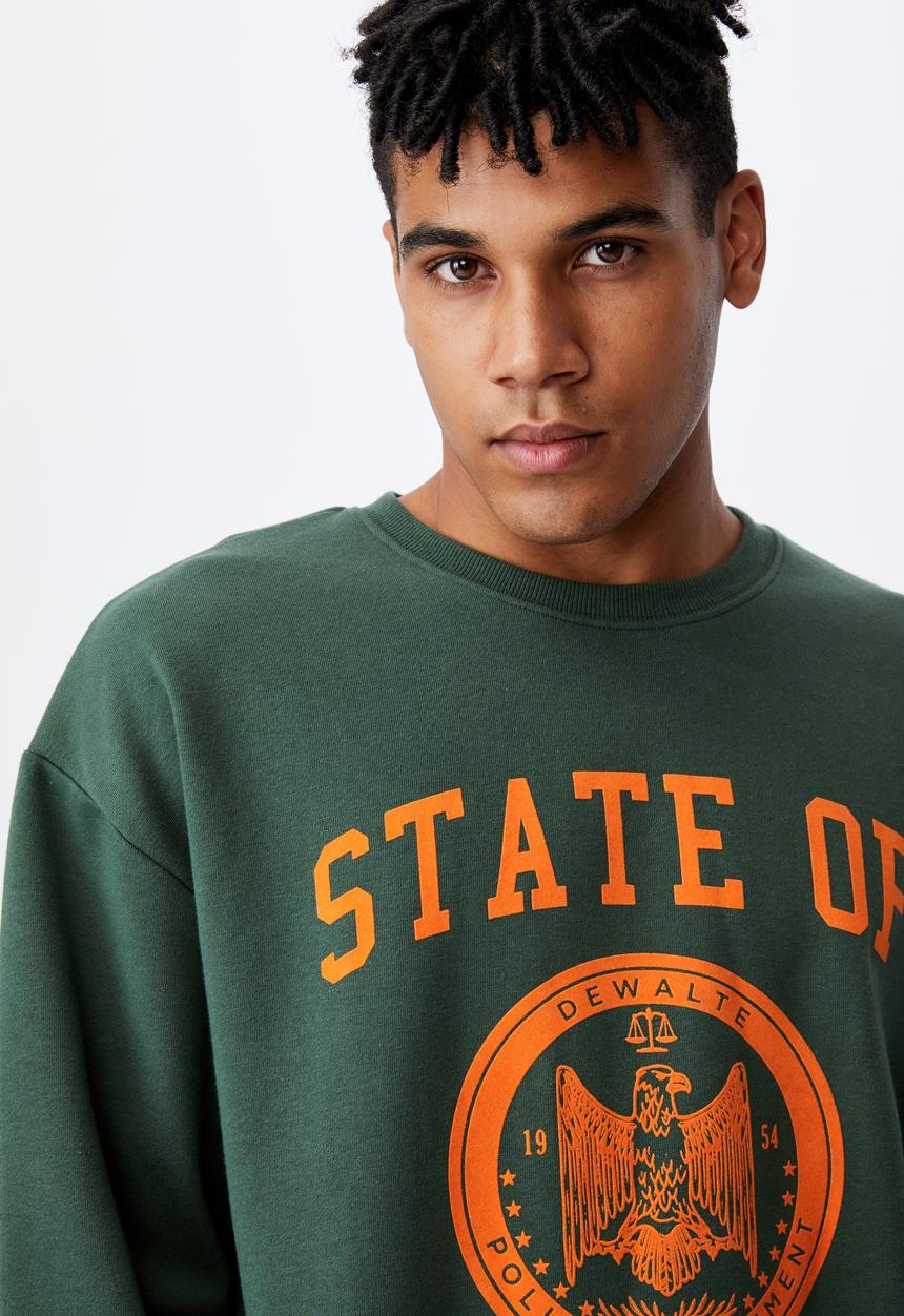 Factorie - Elite oversized crew - forest pine