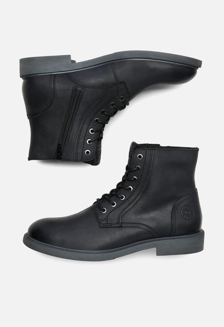 Jack & Jones - Karl leather boot - black