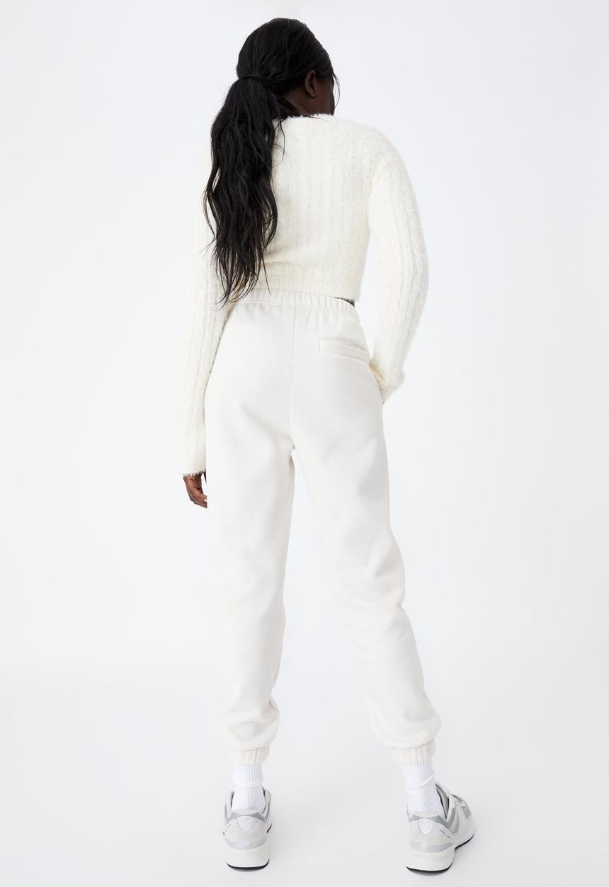 Factorie - Super high rise trackpant - ivory