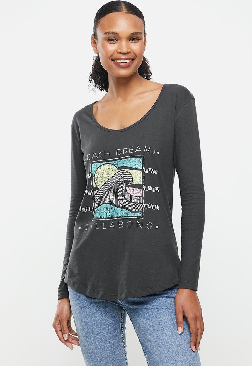 Billabong  - Beach dreams long sleeve tee - off black