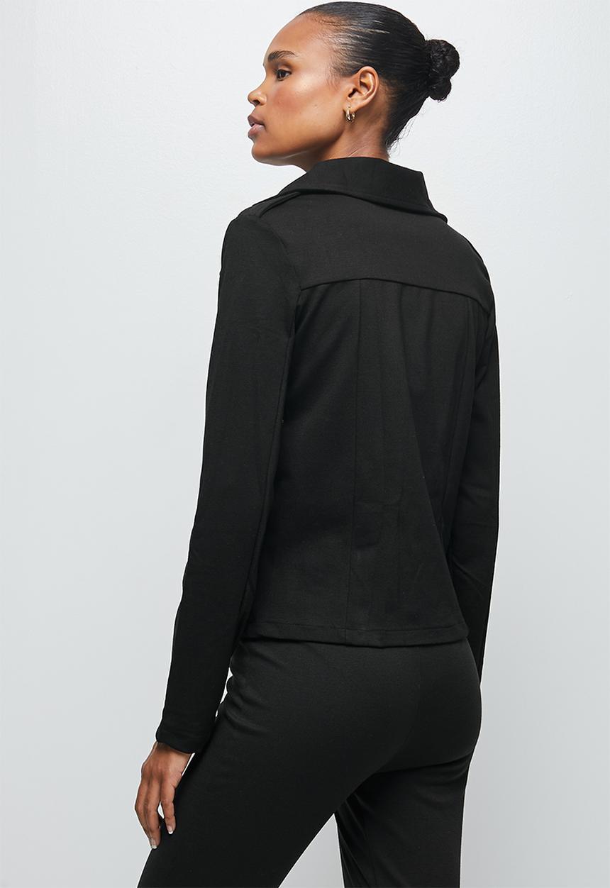 edit - Ponti biker jacket - black