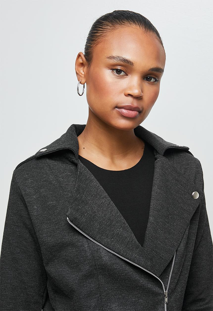 edit - Ponti biker jacket - grey 