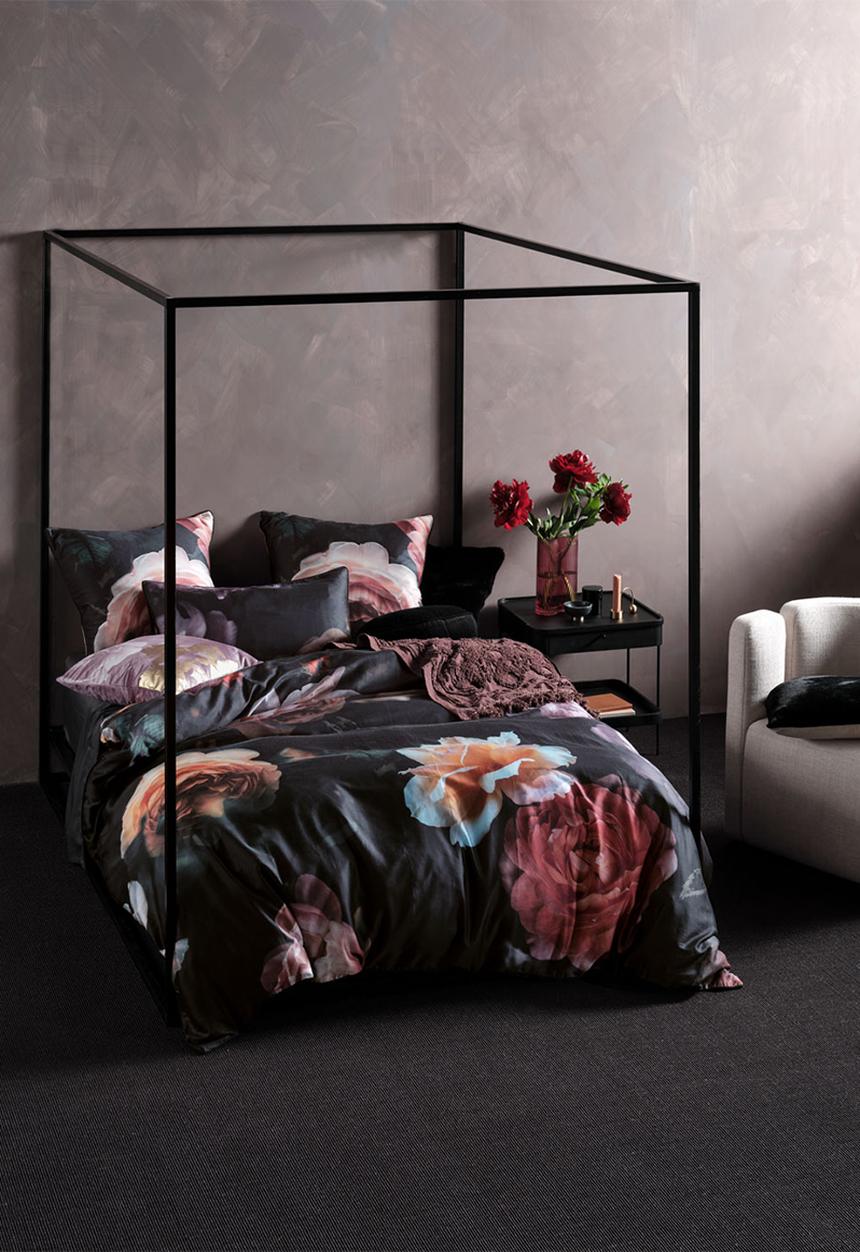 Linen House - Mia duvet cover set - black