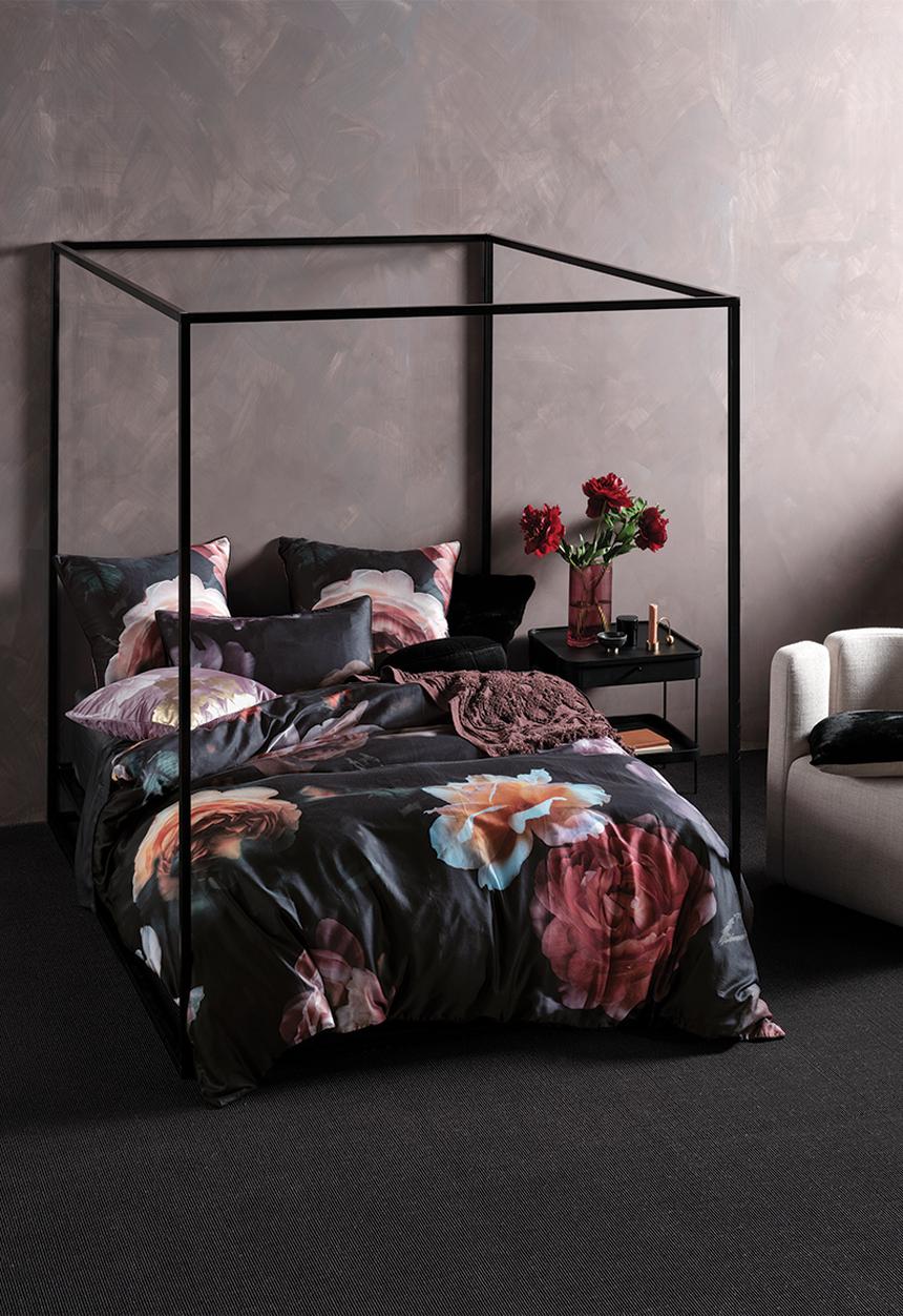 Linen House - Mia duvet cover set - black