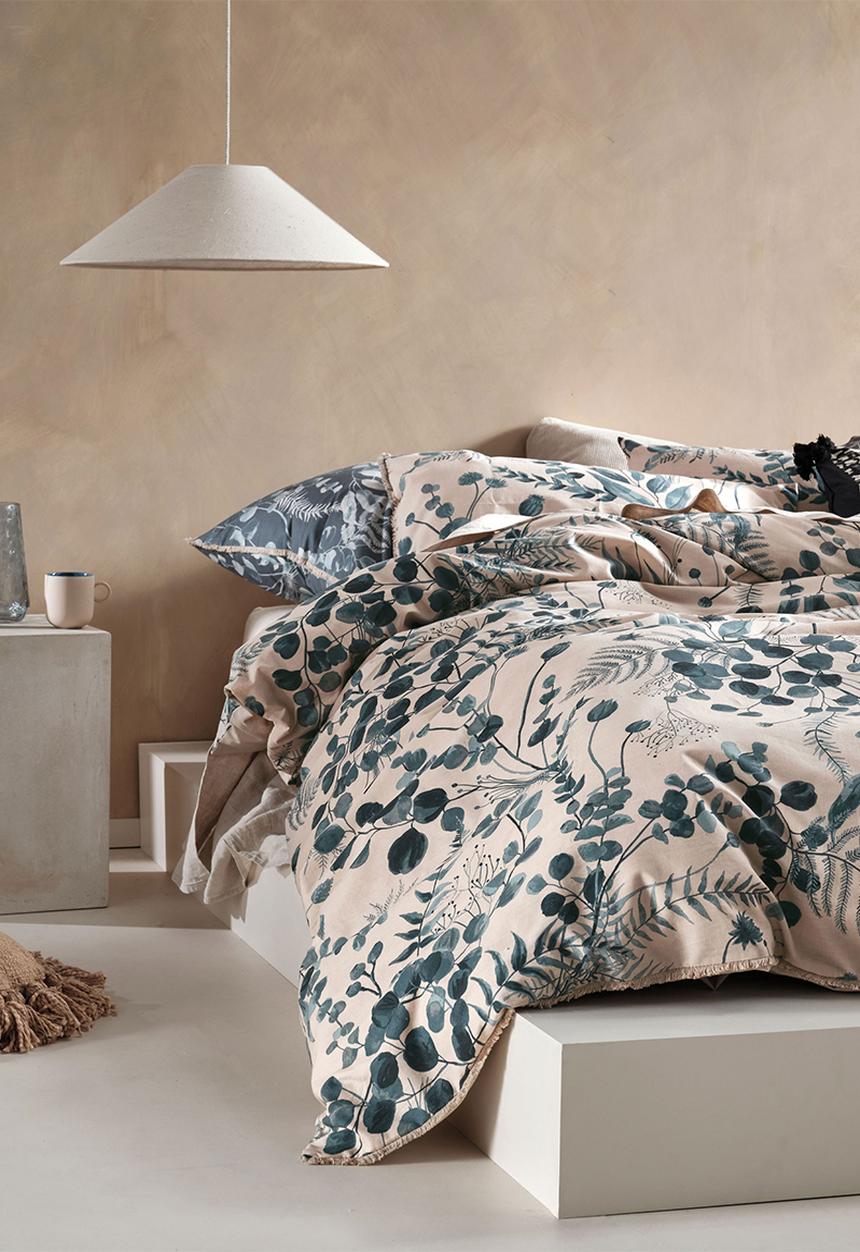 Linen House - Nellie duvet cover set - petrol