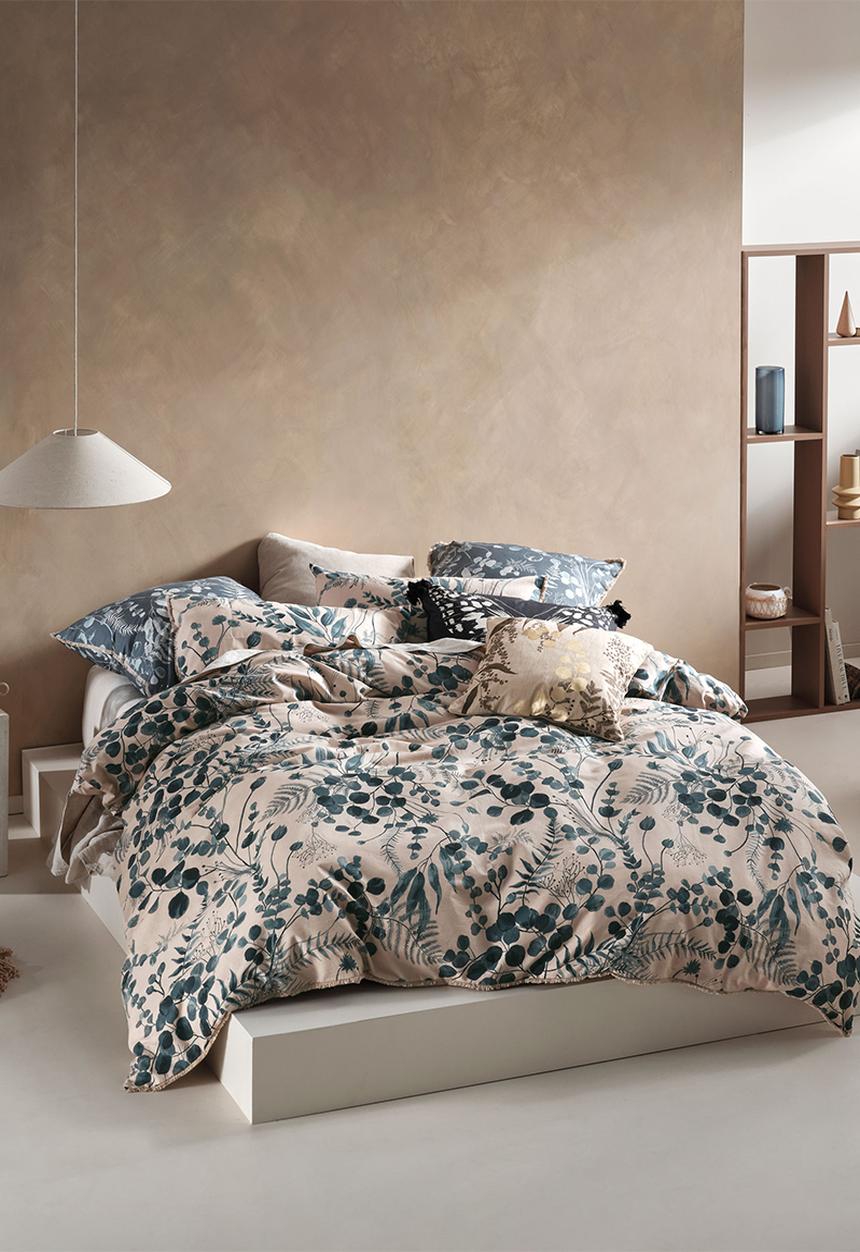 Linen House - Nellie duvet cover set - petrol