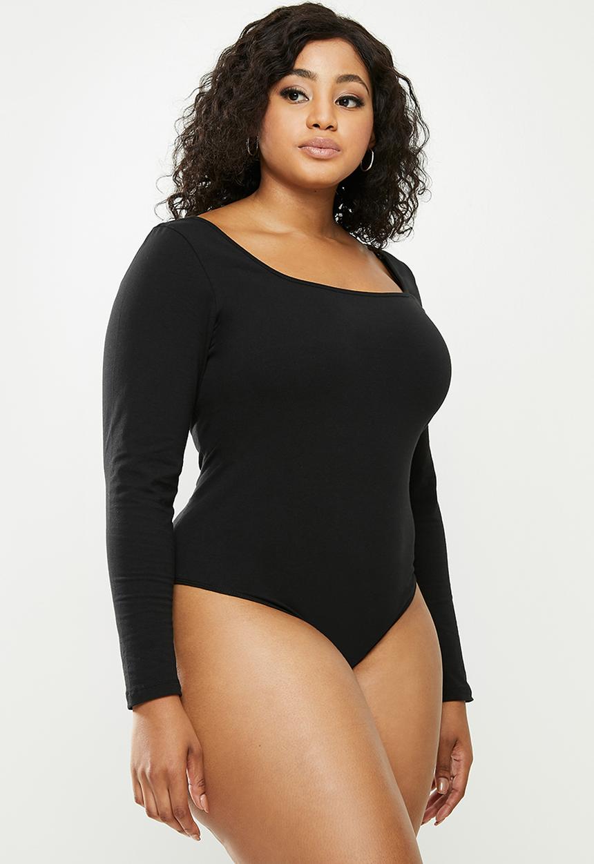 Blake - Scoopneck bodysuit - black 