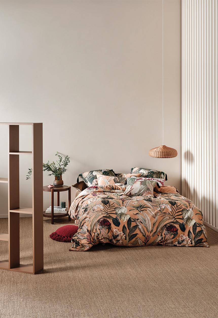 Linen House - Tillie duvet cover set - brandy