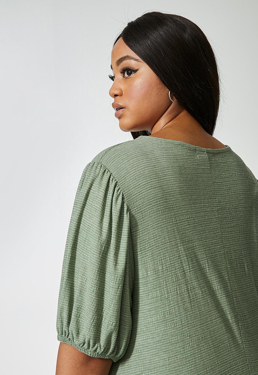 Superbalist - Midi textured dress - sage
