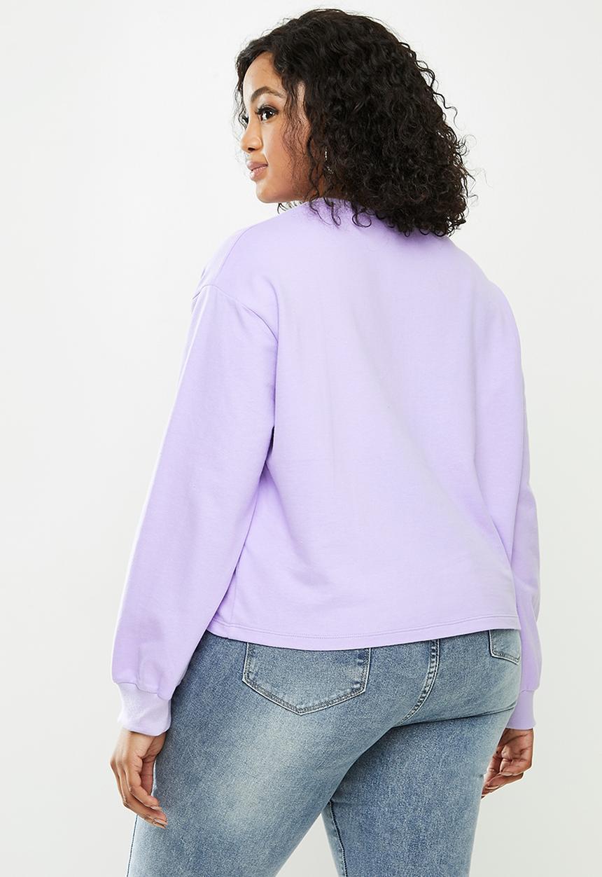Blake - Cropped sweater - lilac 
