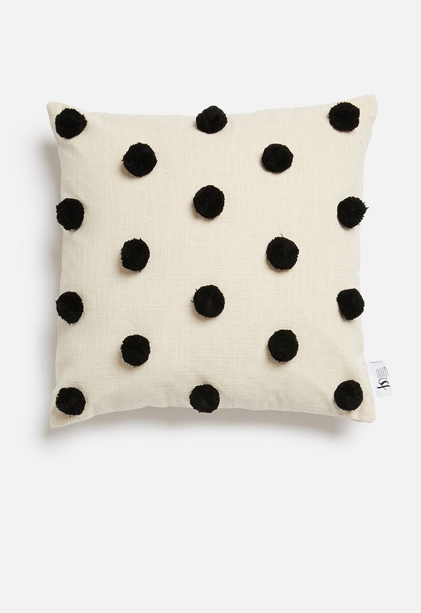 Sixth Floor - Talia cushion cover - charcoal & natural