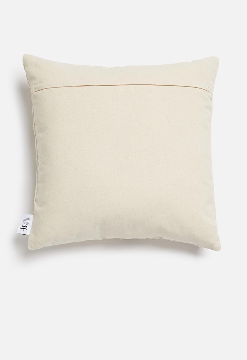 Sixth Floor - Talia cushion cover - charcoal & natural
