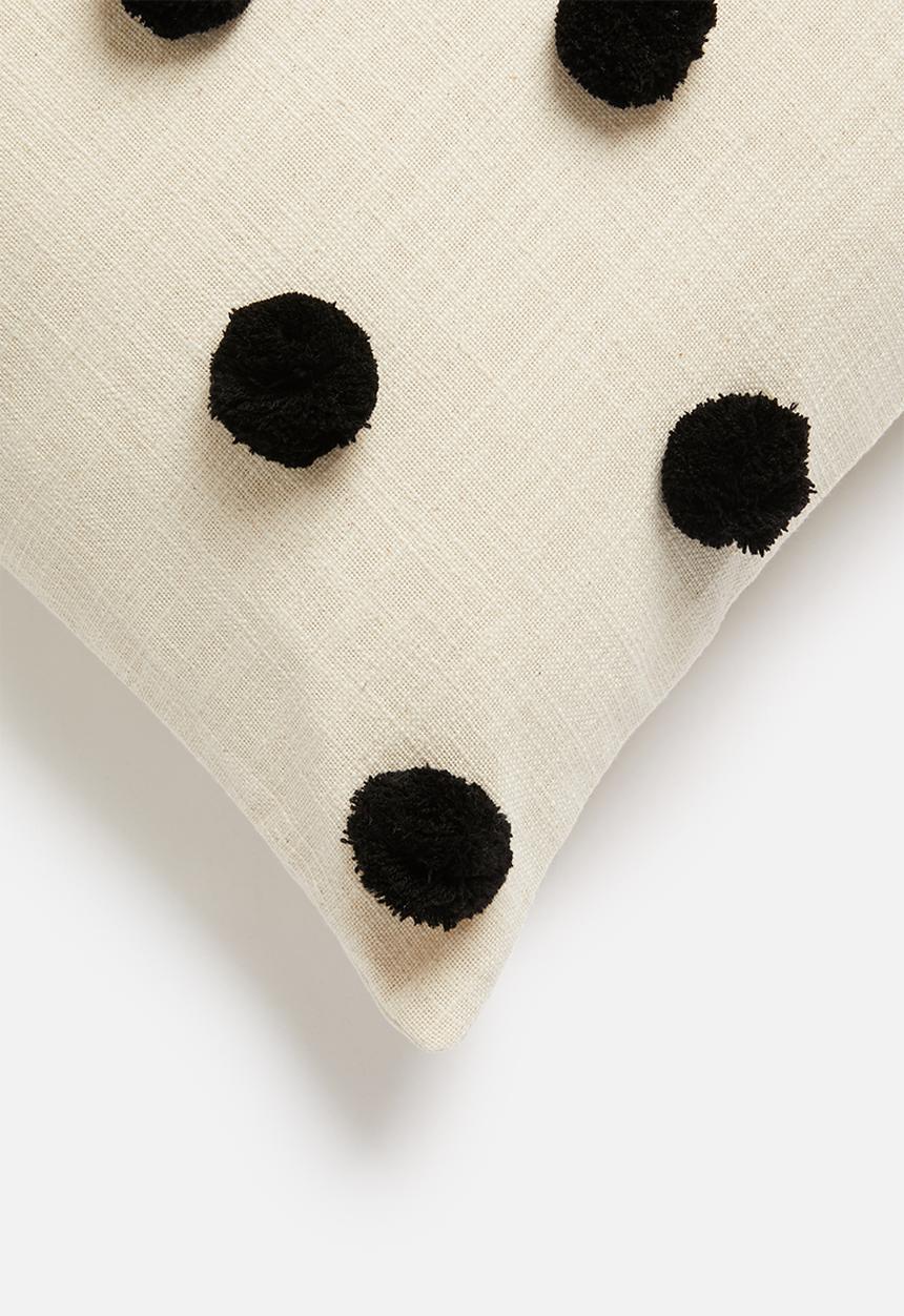 Sixth Floor - Talia cushion cover - charcoal & natural