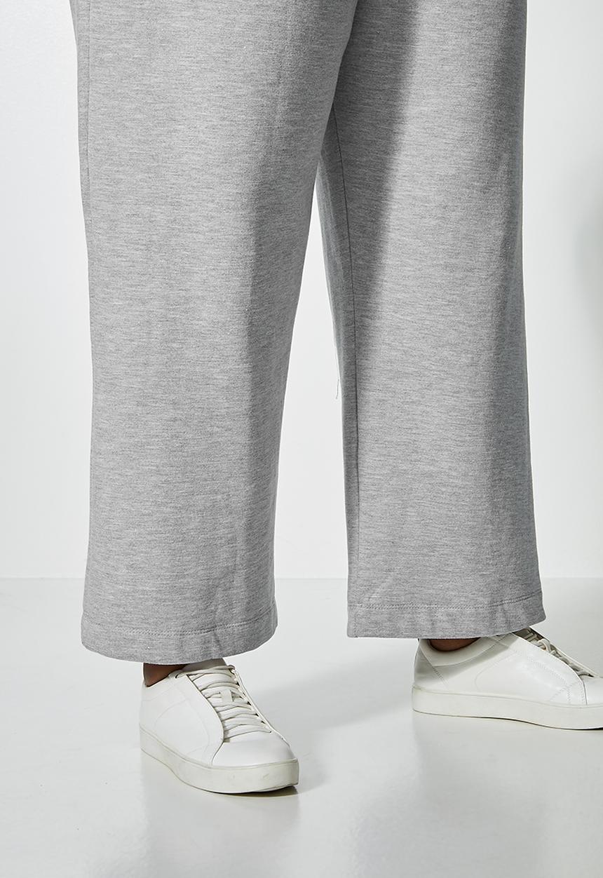 Superbalist - Wide leg track pant - grey 