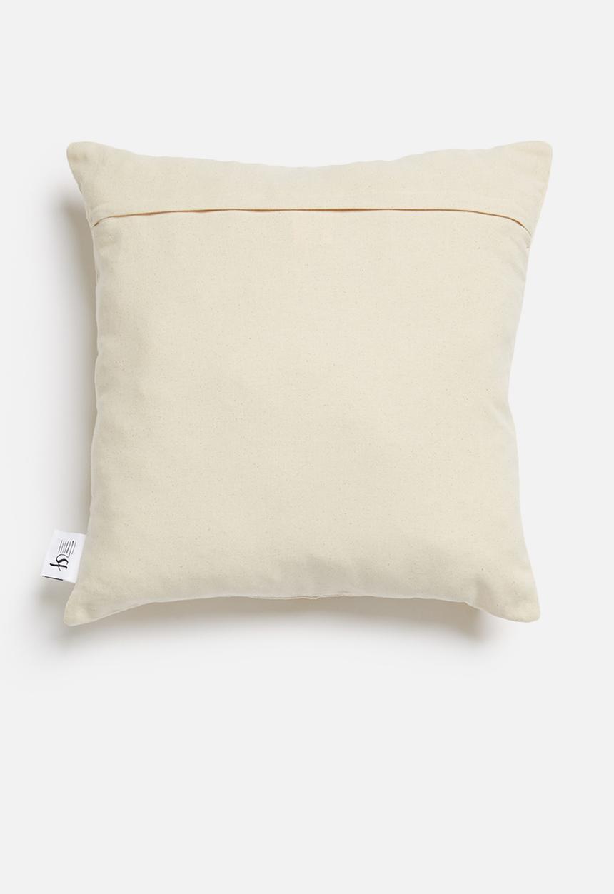 Sixth Floor - Talia cushion cover - mustard & natural