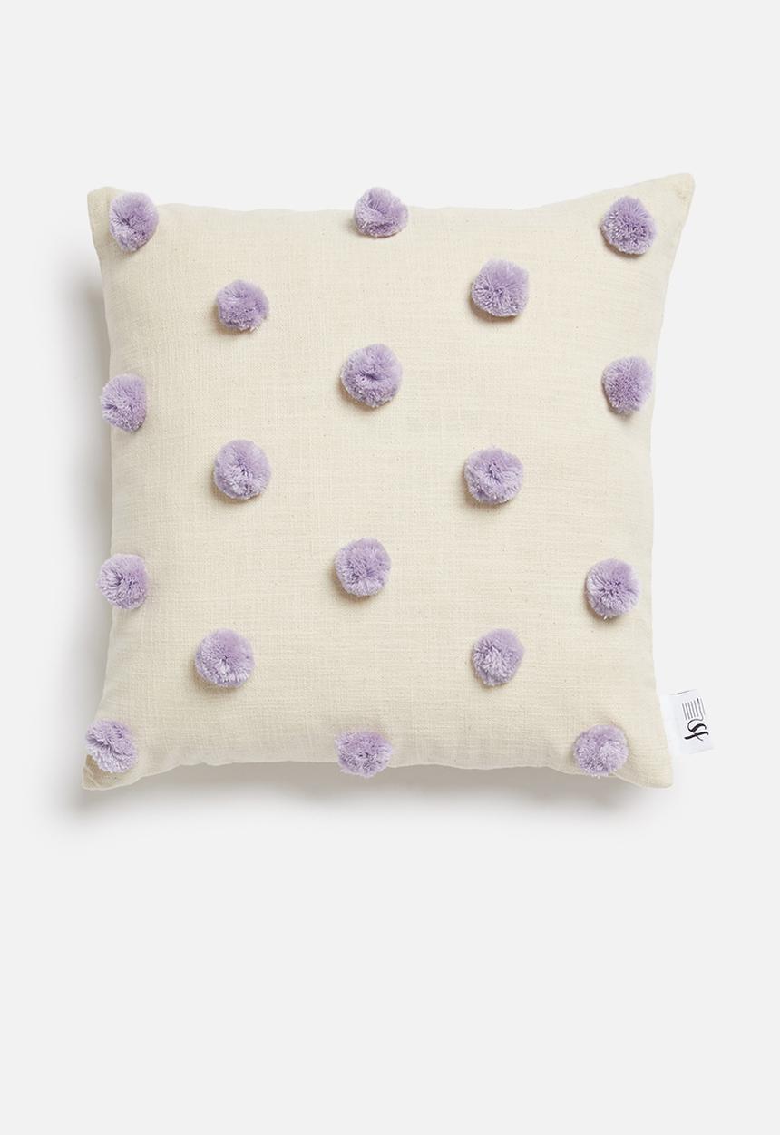 Sixth Floor - Talia cushion cover - lilac & natural