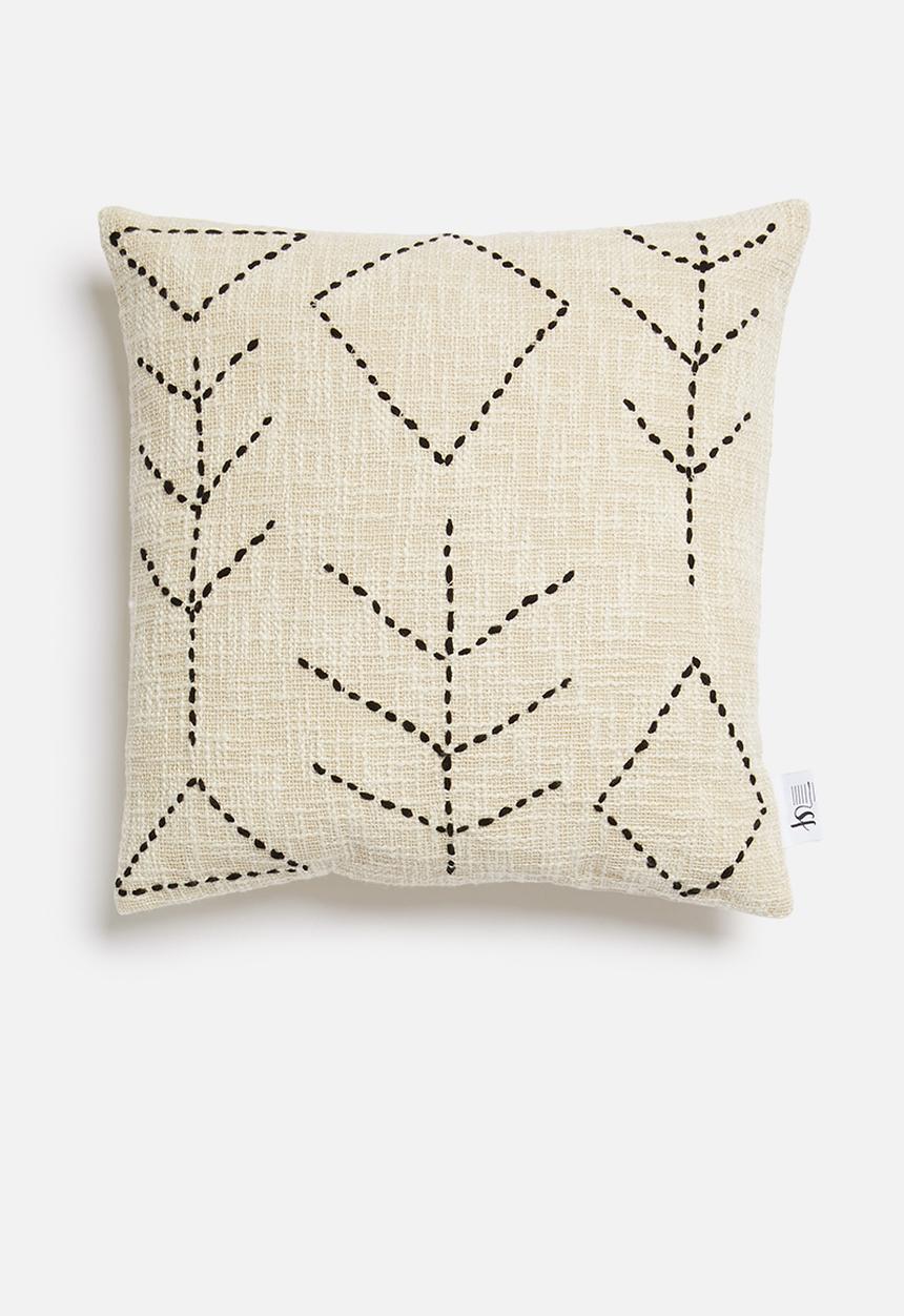 Sixth Floor - Bree cushion cover - natural & black