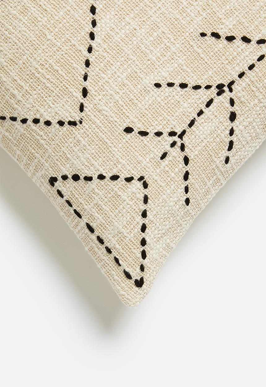 Sixth Floor - Bree cushion cover - natural & black