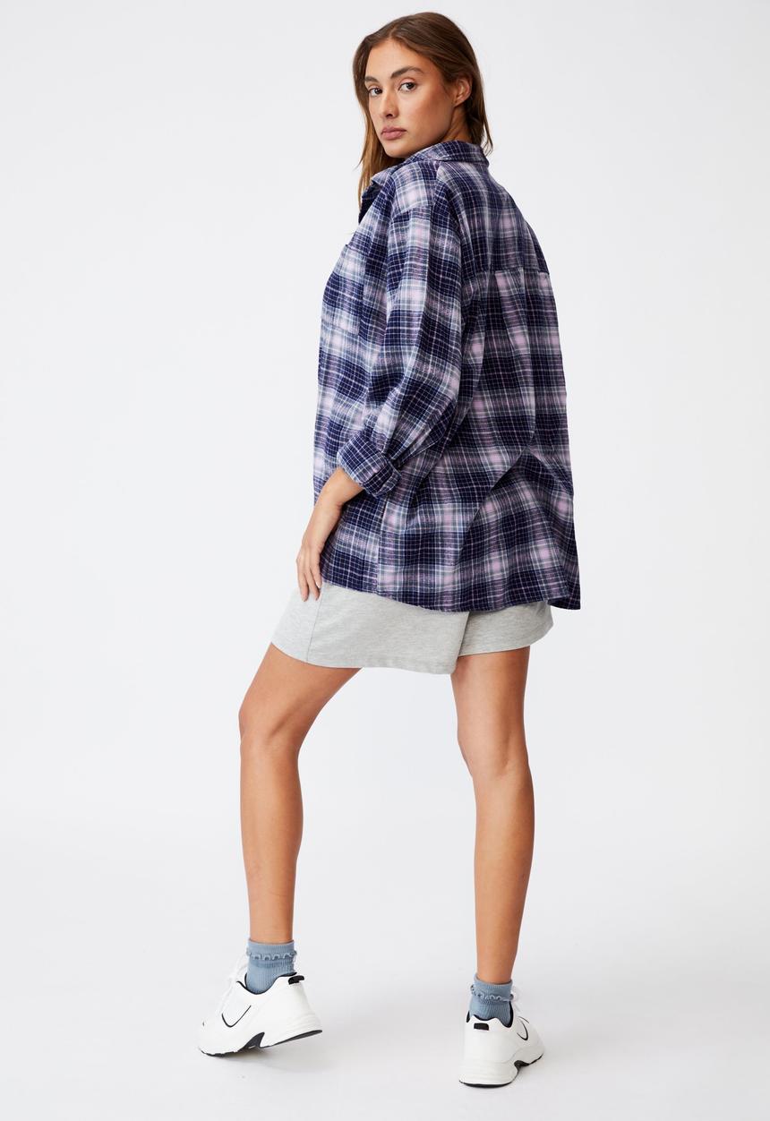 Cotton On - Boyfriend shirt - navy
