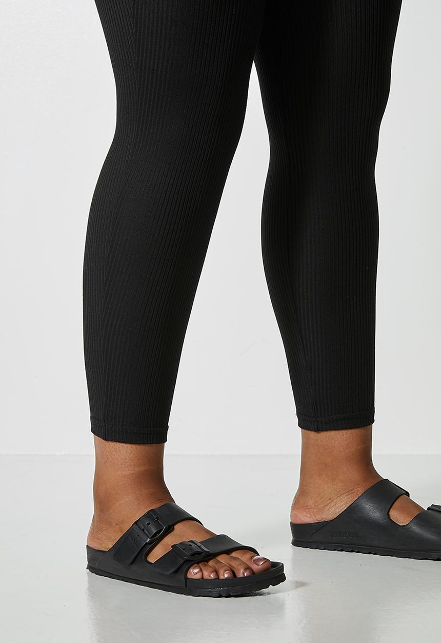 Superbalist - Rib high waist legging - black