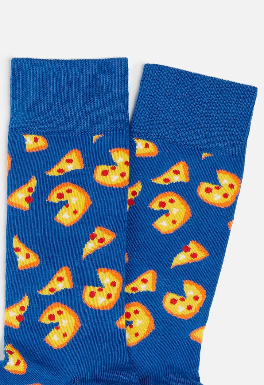 Happy Socks - Pizza socks - blue 