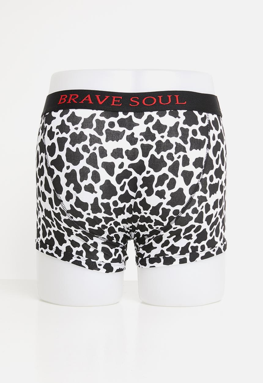 Brave Soul - Monotone underwear - white & black 