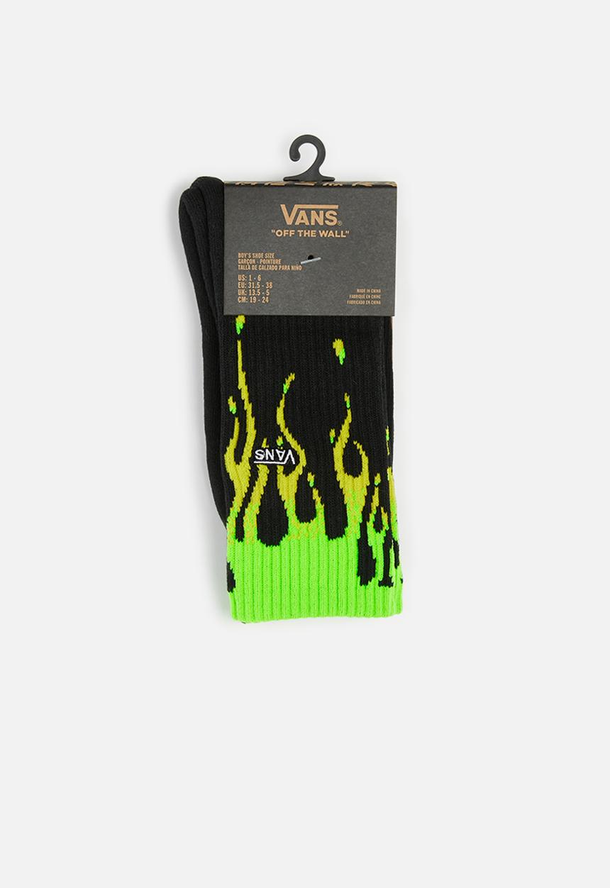 Vans - Slime flame crew boys - black & green
