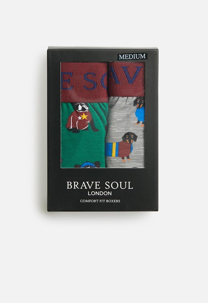 Brave Soul - Breed underwear - grey & green
