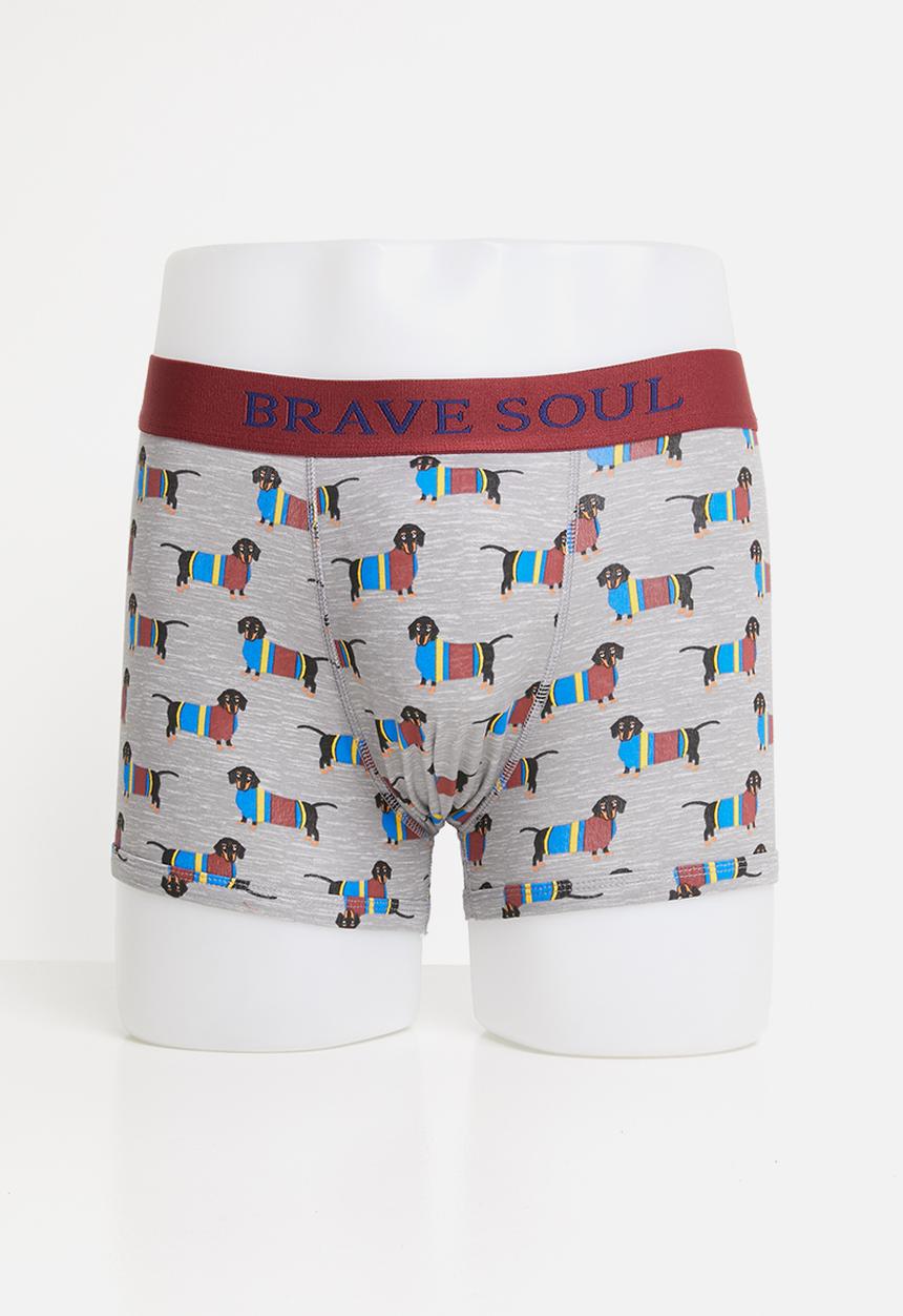 Brave Soul - Breed underwear - grey & green