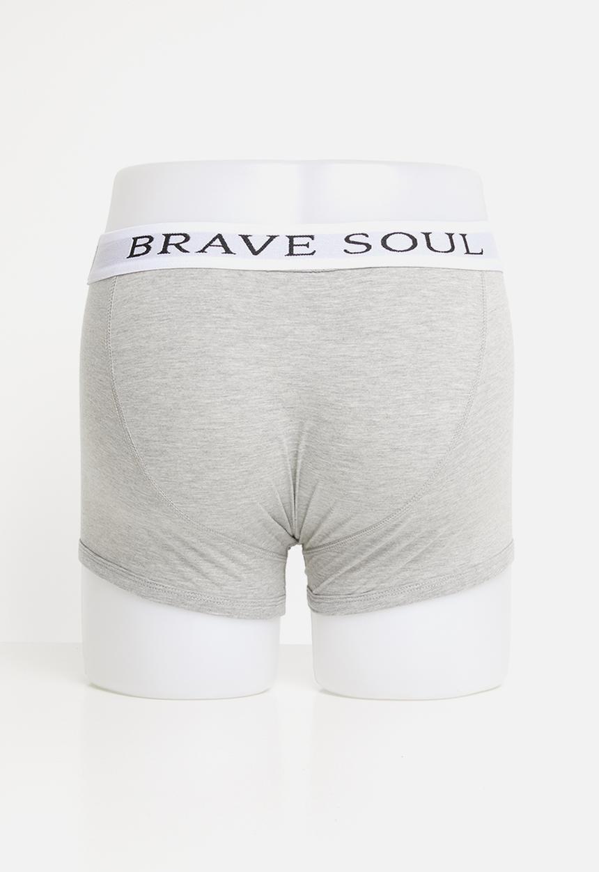 Brave Soul - Ali 2 pack underwear - black & grey