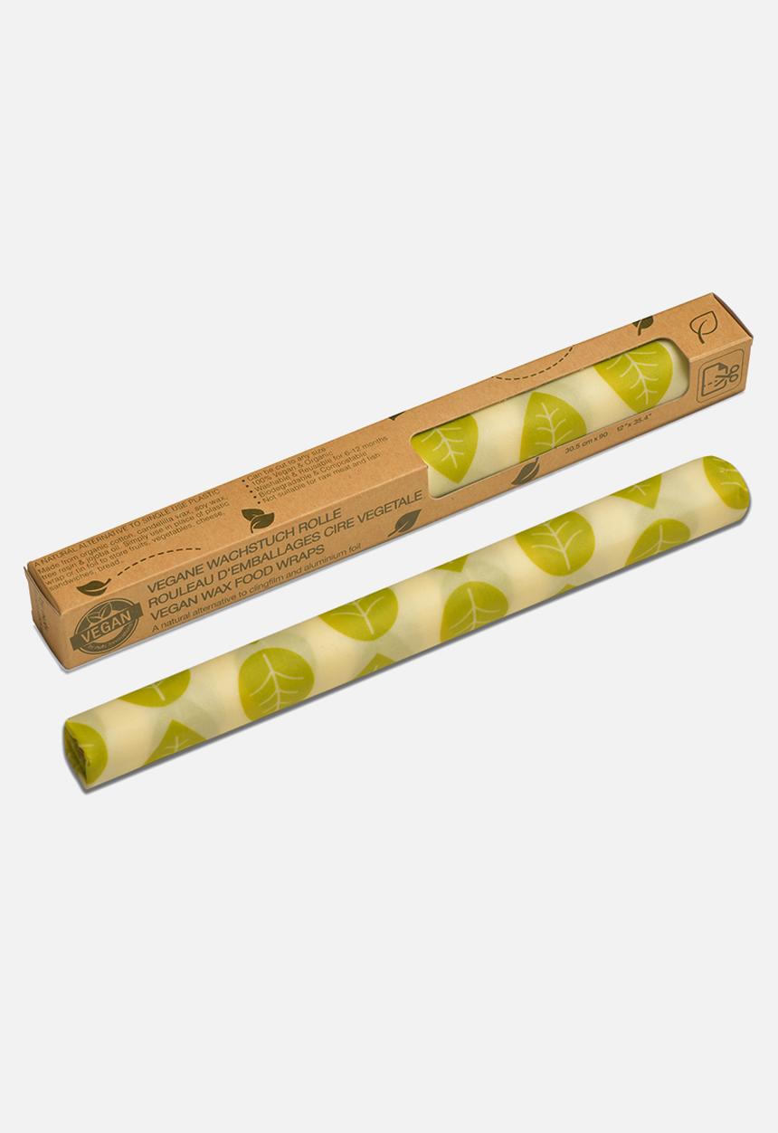 Nuts - Re-usable Vegan wrap roll - green leaves