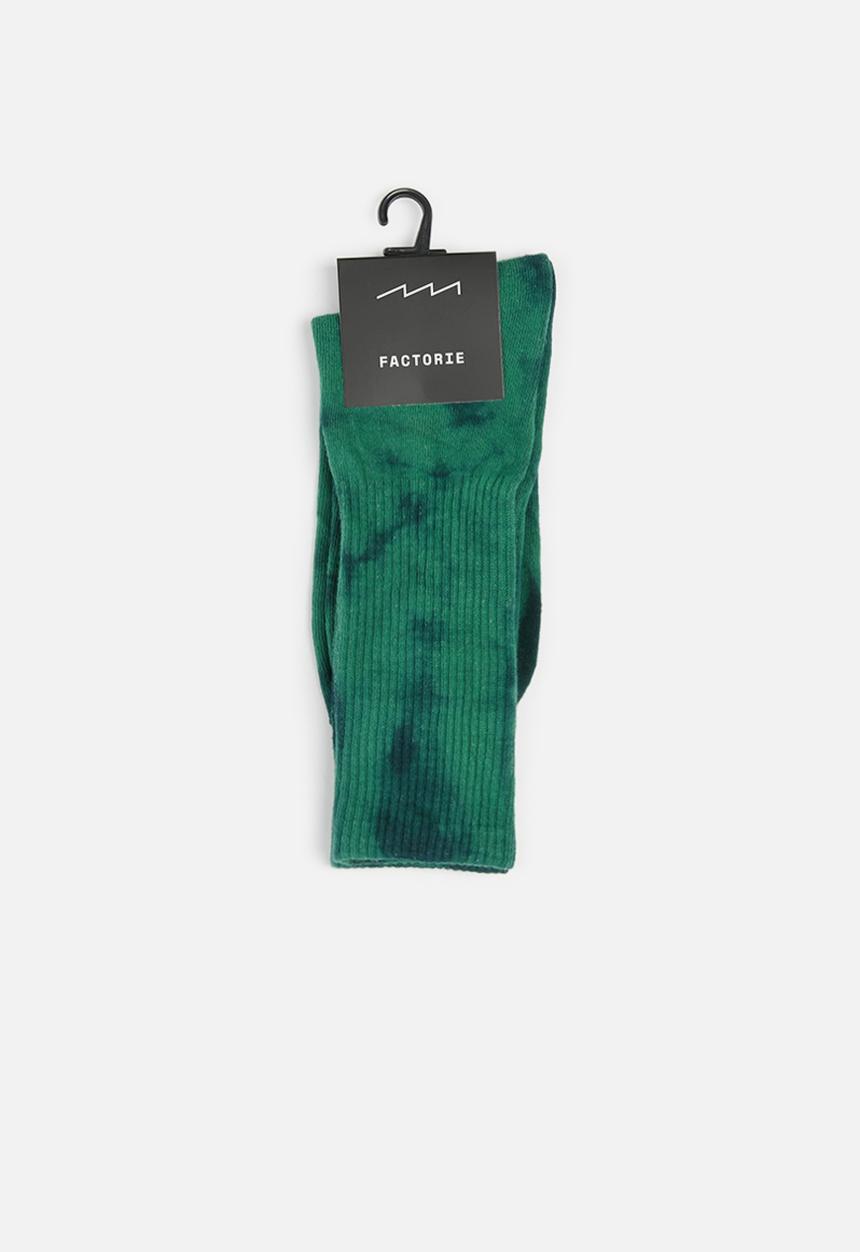 Factorie - Retro ribbed socks - green 