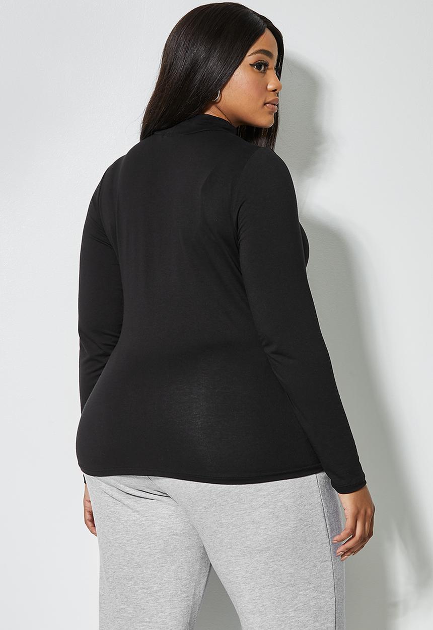 Superbalist - 2 Pack funnel neck viscose tops - black & white